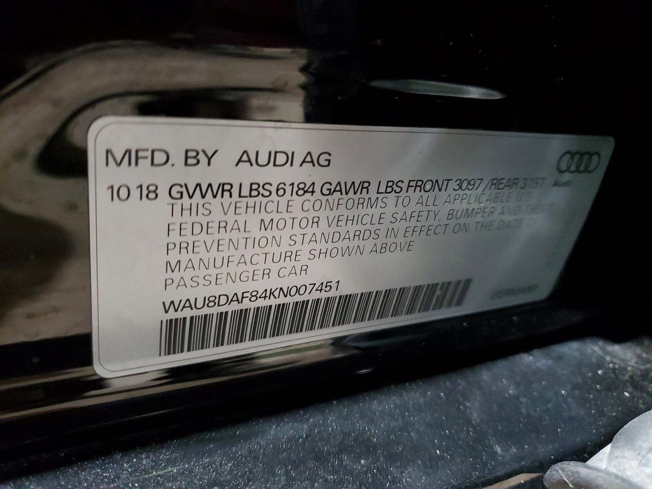 2019 Audi A8 l