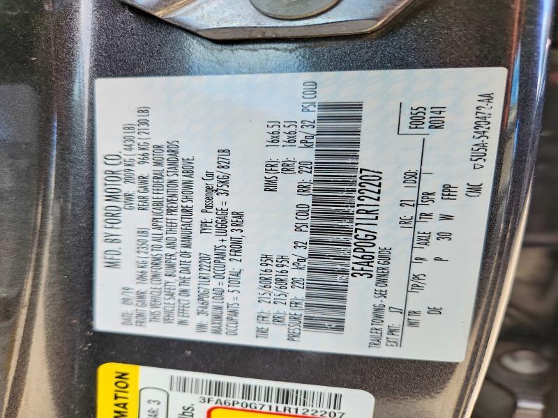 2020 Ford Fusion s