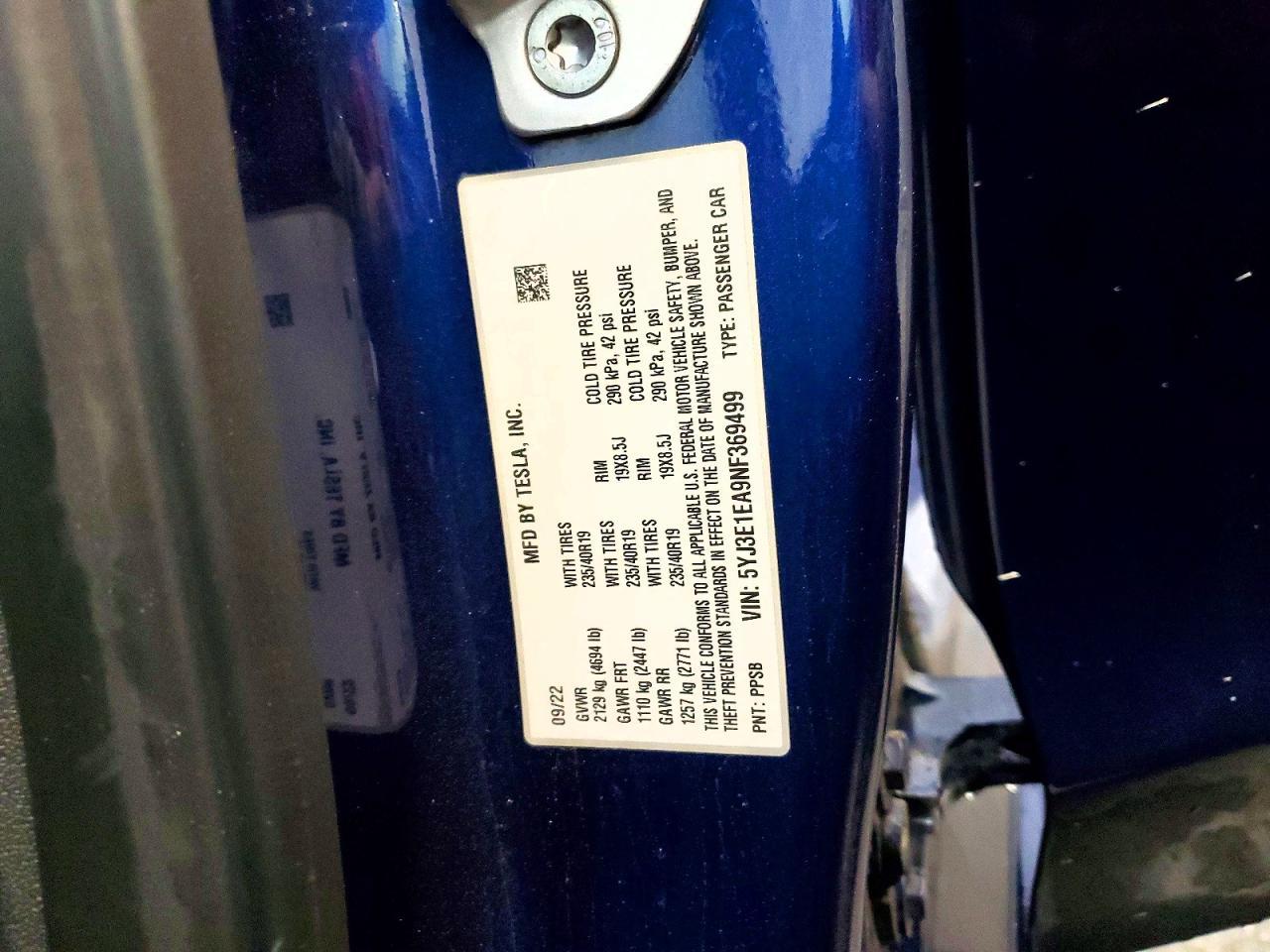 2022 Tesla Model 3