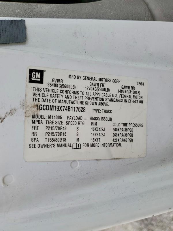 2004 Chev Rolet Astro Delivery Van