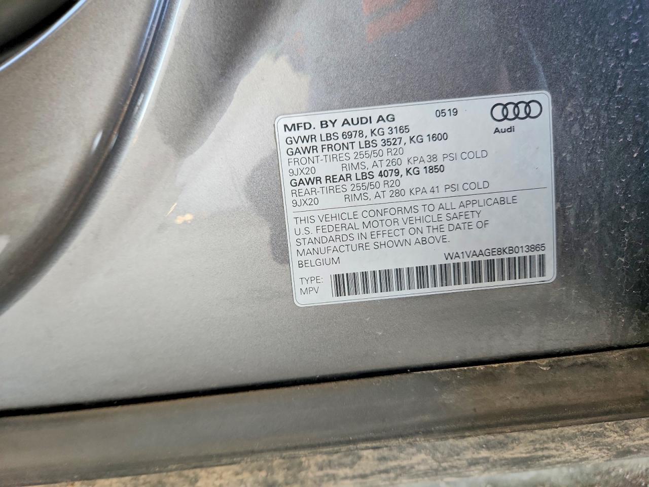 2019 Audi E-tron Prestige