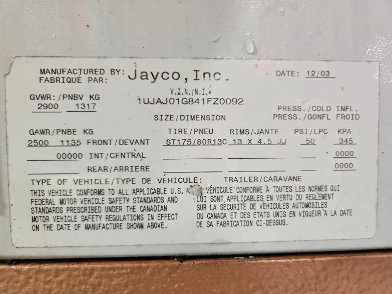 2004 Jayco Eagle Camper
