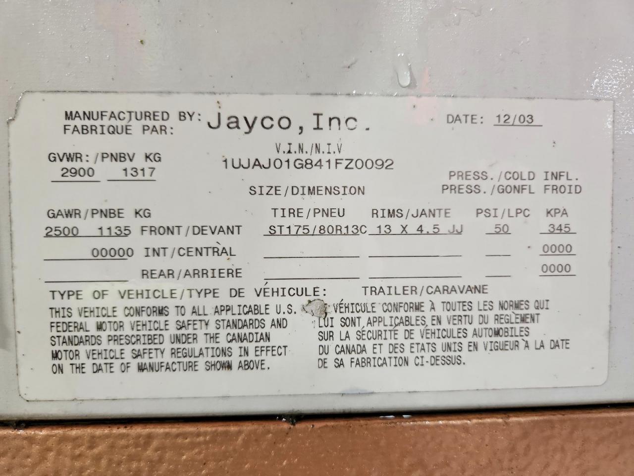 2004 Jayco Eagle Camper