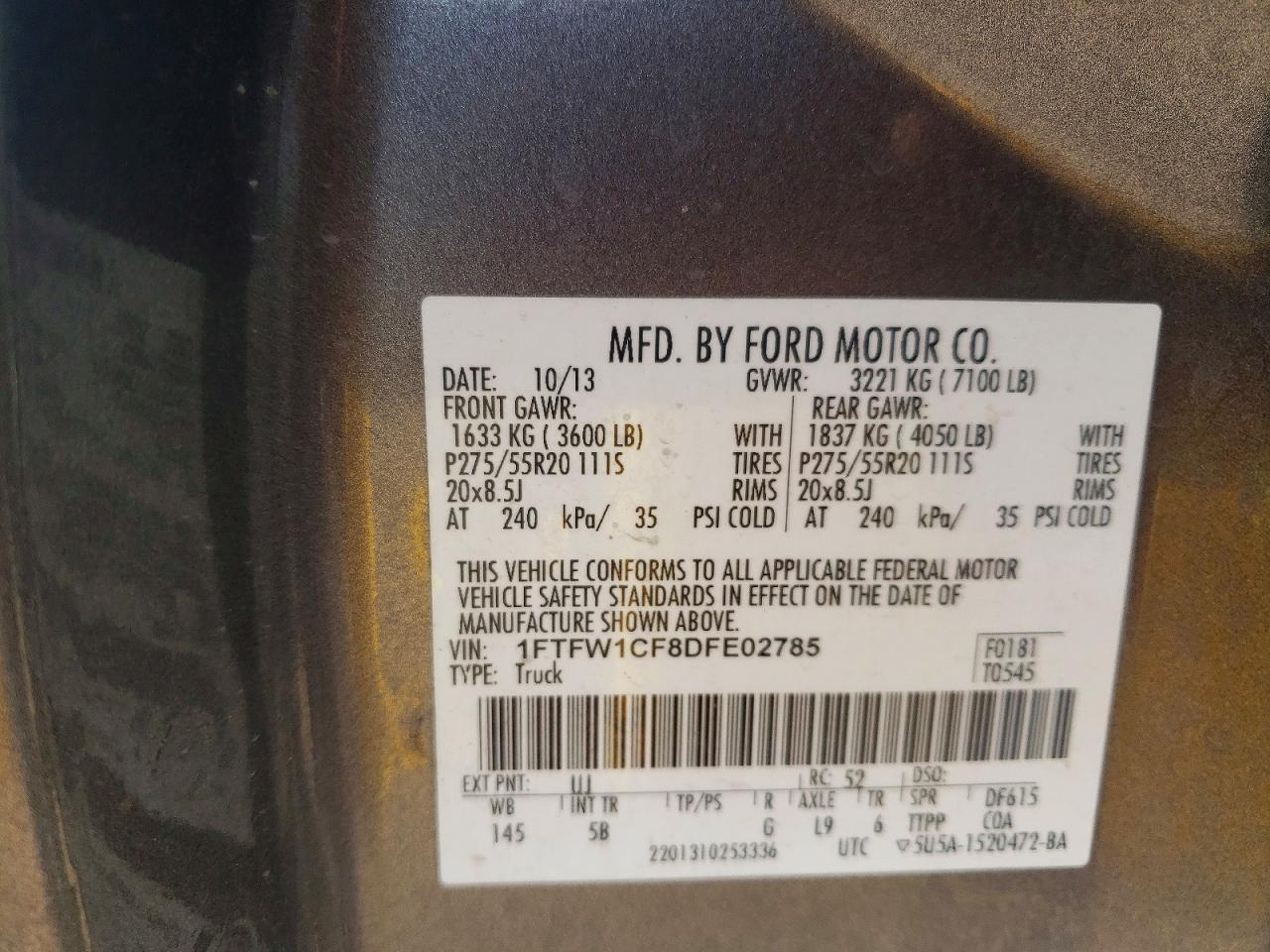 2013 Ford F150 Supercrew