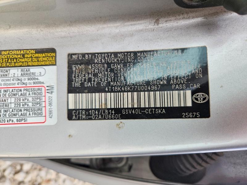 2007 Toyota Camry se V6