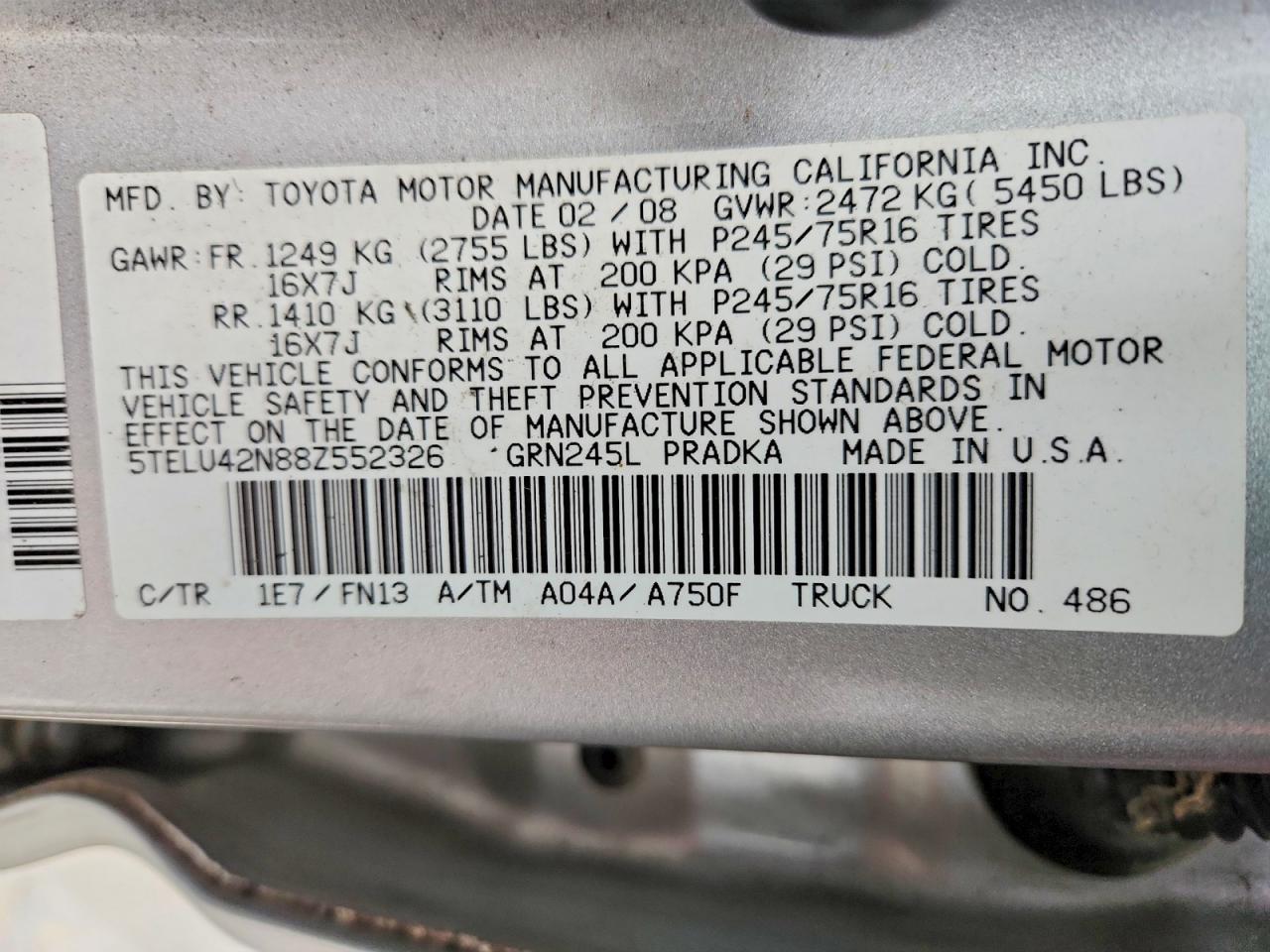 2008 Toyota Tacoma V6