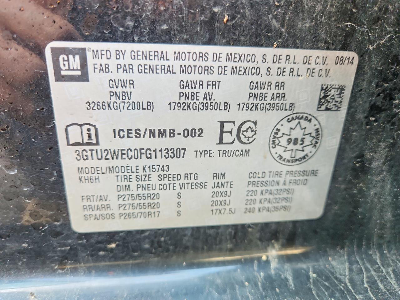 2015 GMC Sierra K1500 Denali