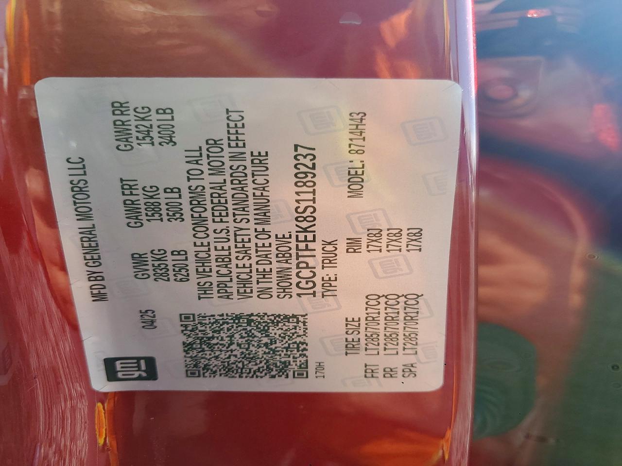 2025 Chevrolet Colorado ZR2