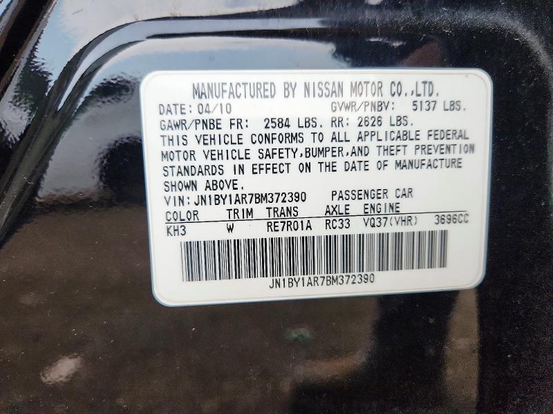 2011 Infiniti M37 x