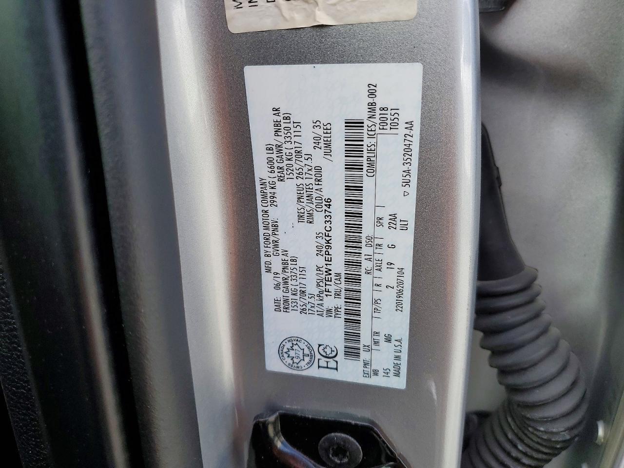 2019 Ford F150 Supercrew