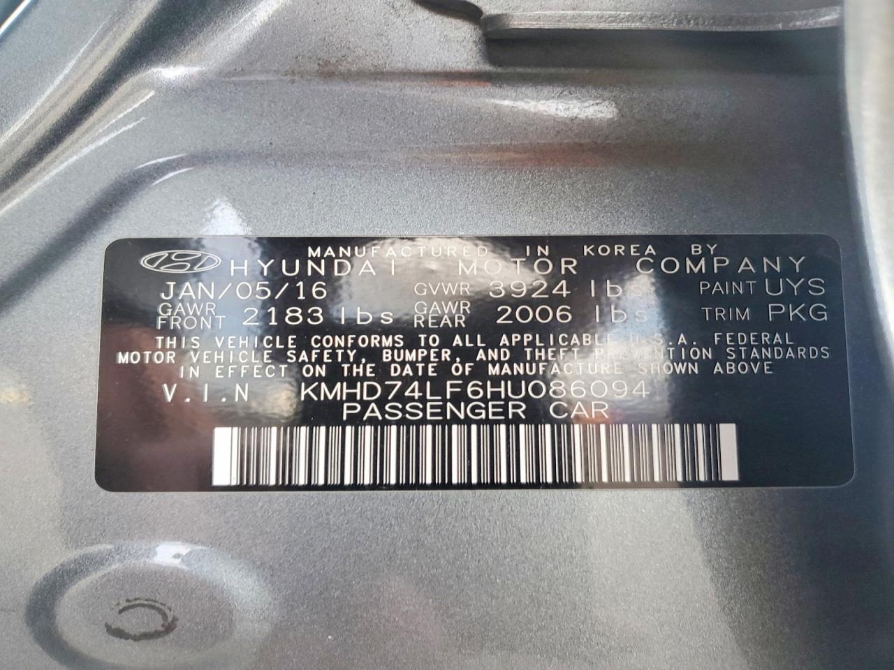 2017 Hyundai Elantra se