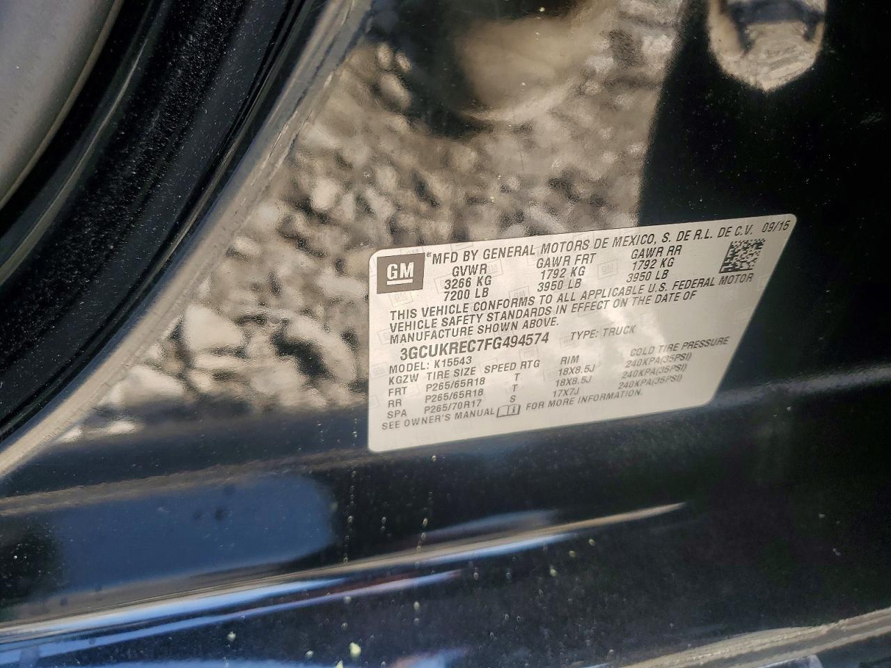 2015 Chevrolet Silverado K1500 LT