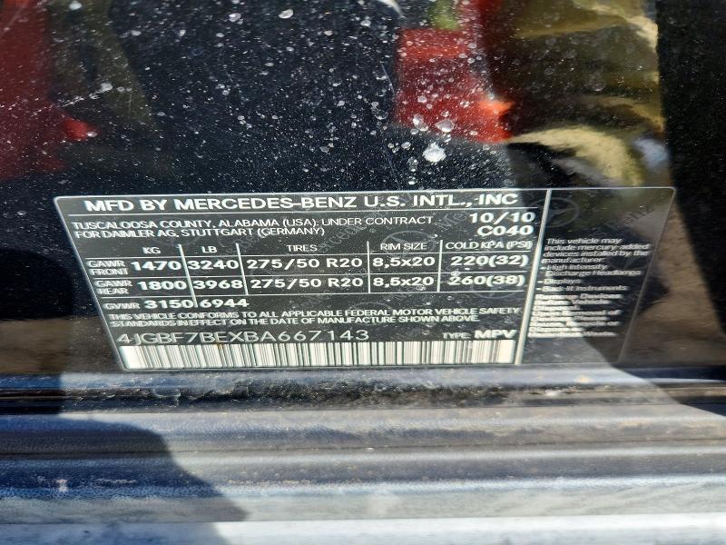 2011 Mercedes-Benz Gl 450 4matic