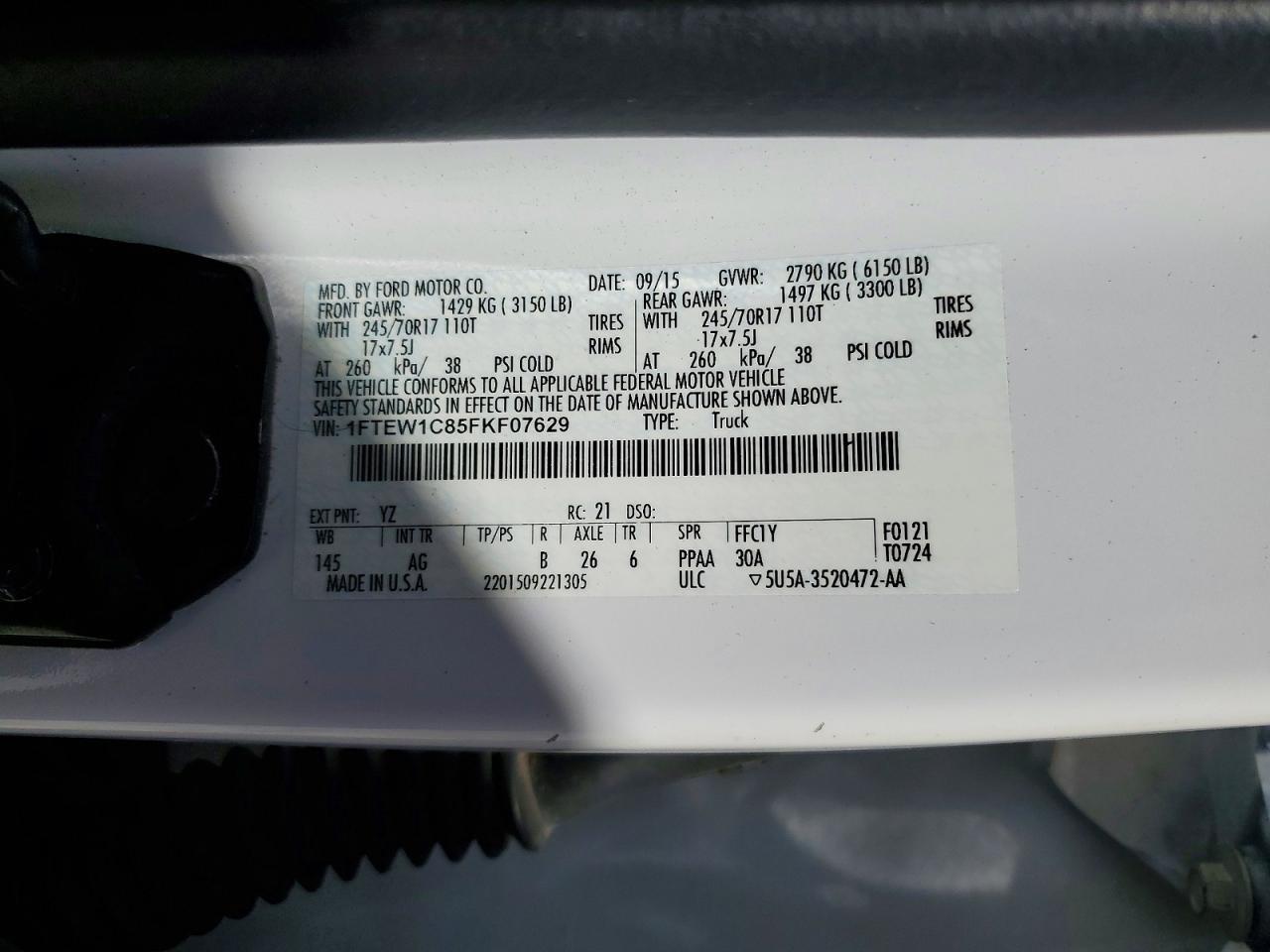 2015 Ford F150 Supercrew
