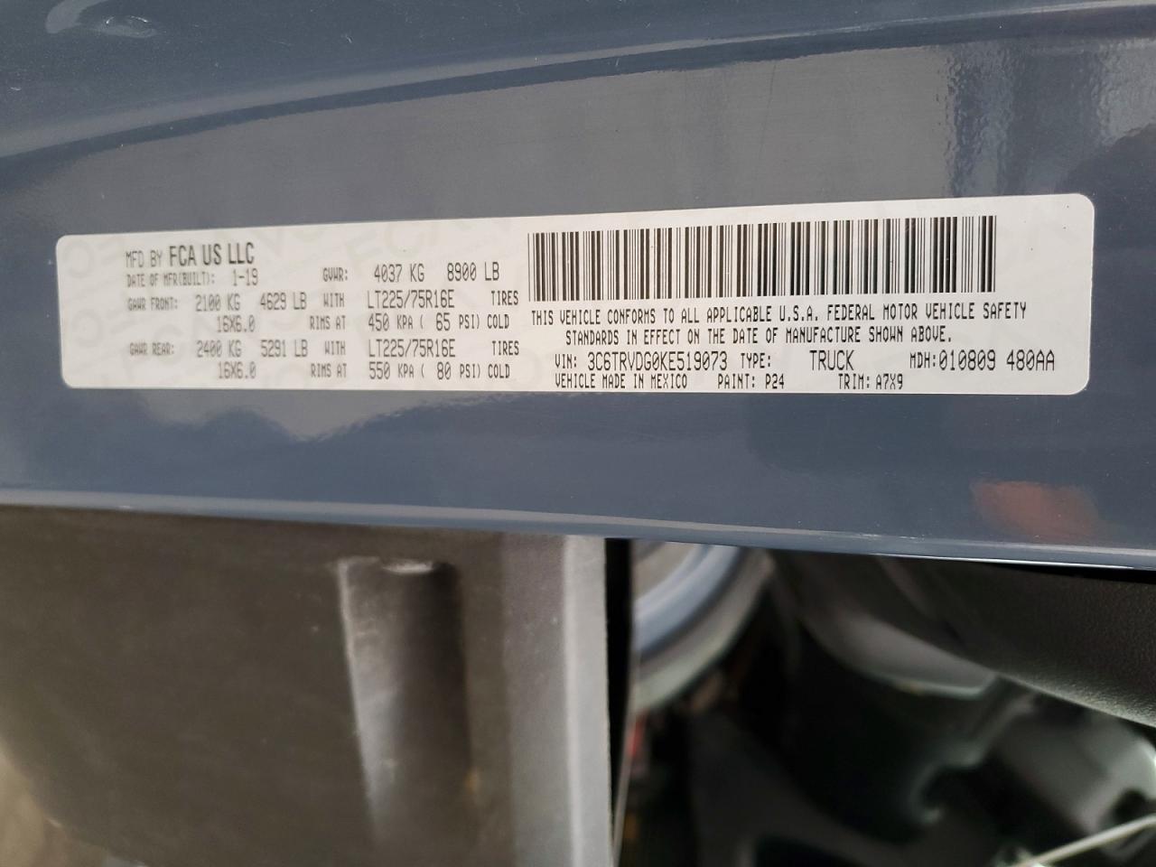 2019 Dodge Ram Promaster 2500 2500 High
