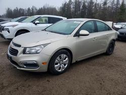 2015 Chevrolet Cruze lt en venta en Cookstown, ON