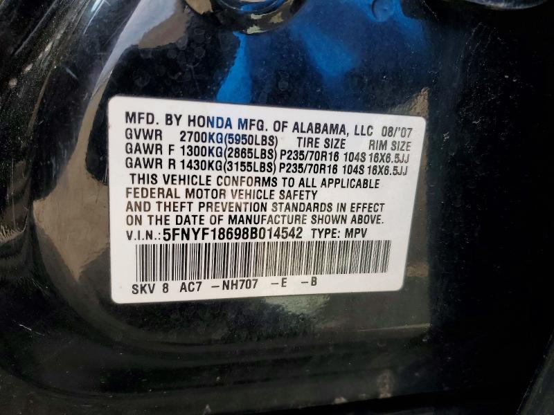 2008 Honda Pilot exl