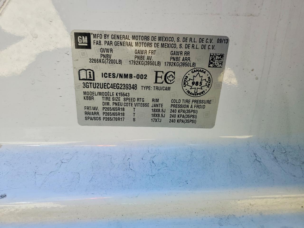 2014 GMC Sierra K1500 SLE