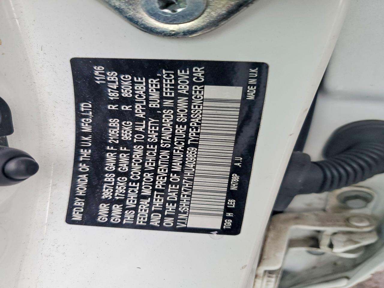 2017 Honda Civic exl