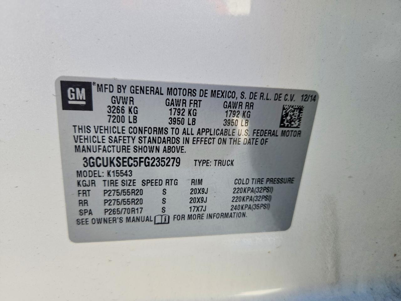 2015 Chevrolet Silverado K1500 LTZ