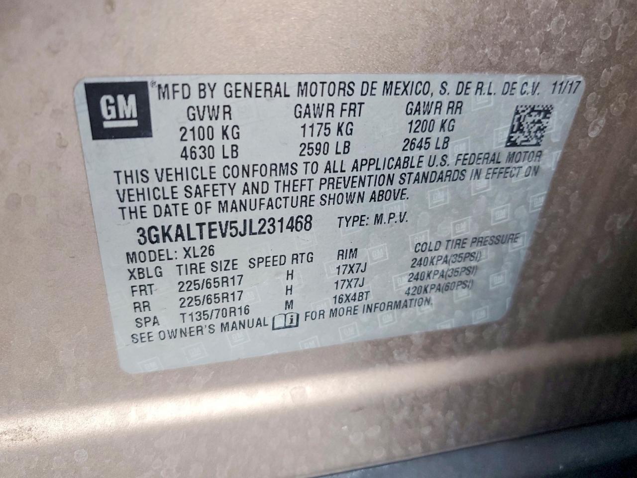 2018 GMC Terrain sle