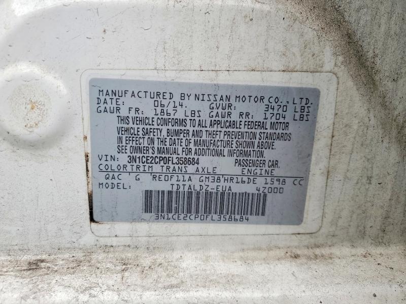 2015 Nissan Versa Note sv