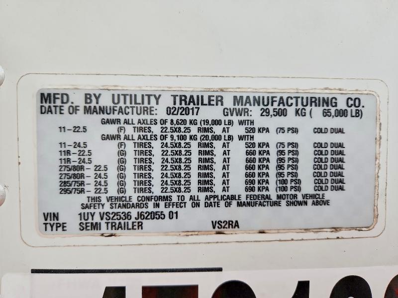 2018 Utility Trailers-Refrigerated Van Trailer