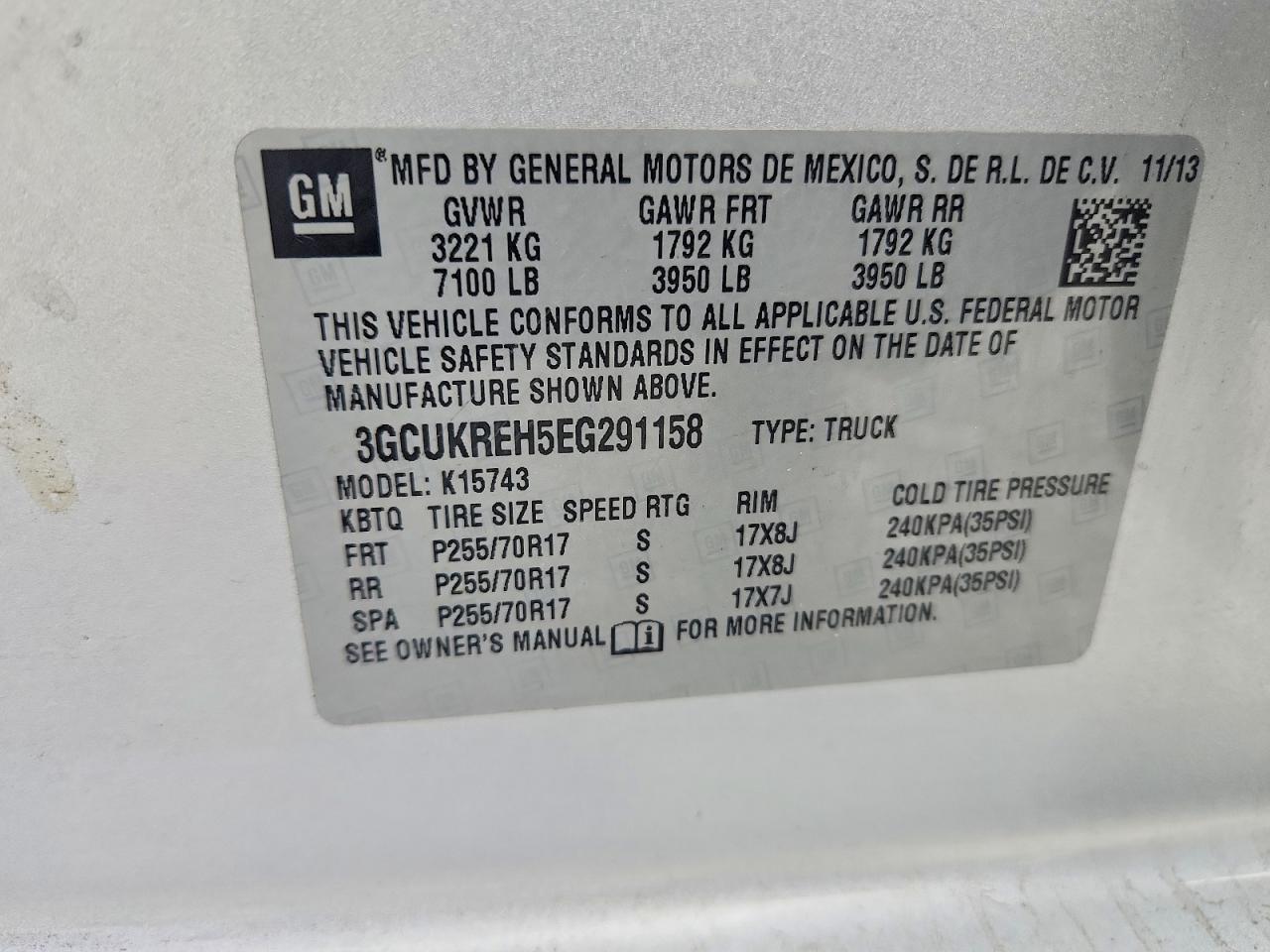 2014 Chevrolet Silverado K1500 LT