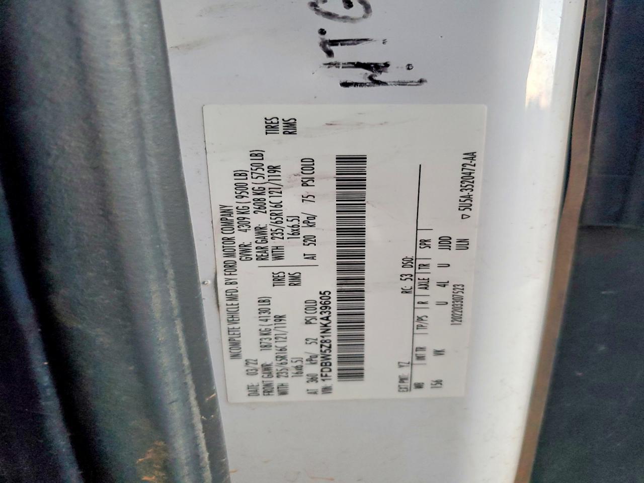 2022 Ford Transit Delivery Truck