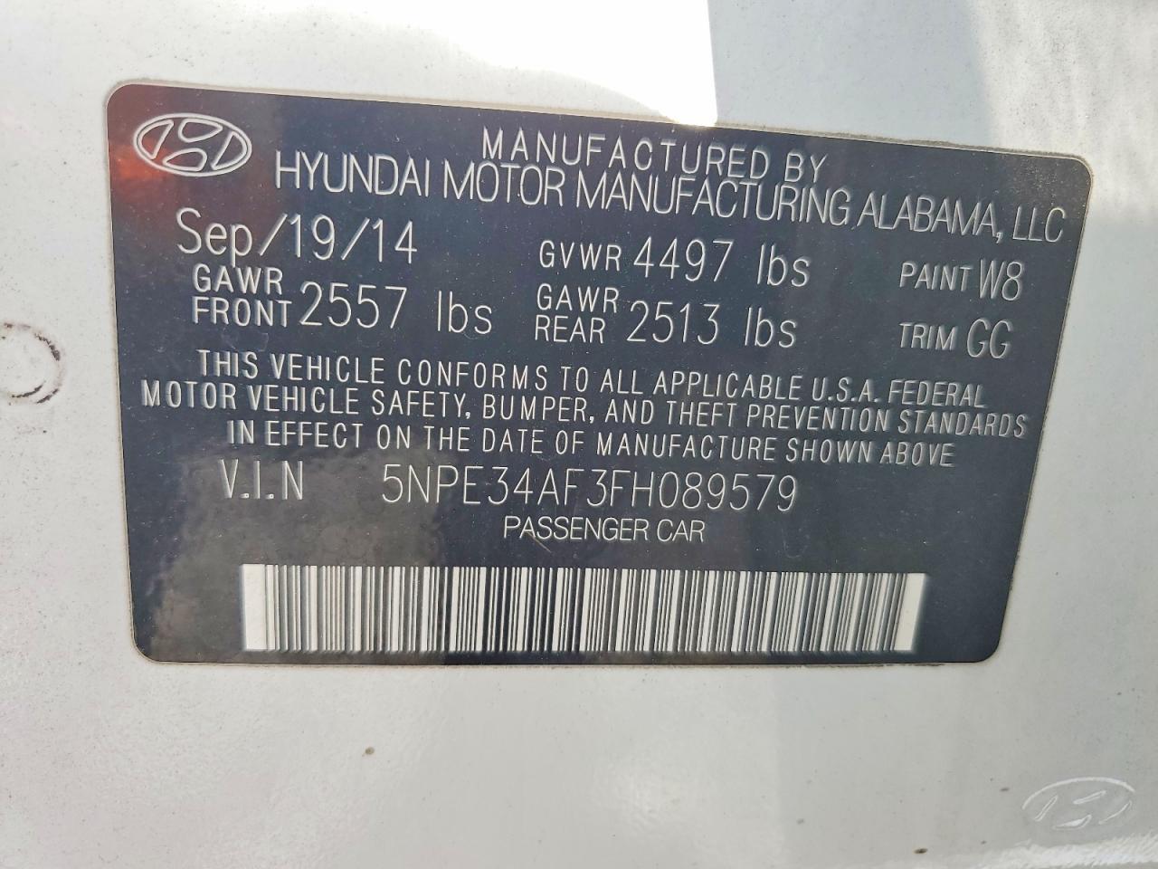 2015 Hyundai Sonata Limited
