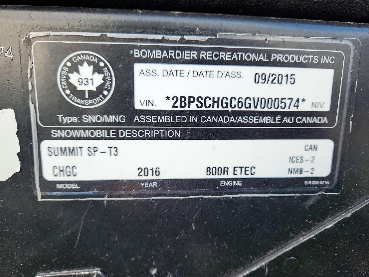 2016 Bombardier Summit