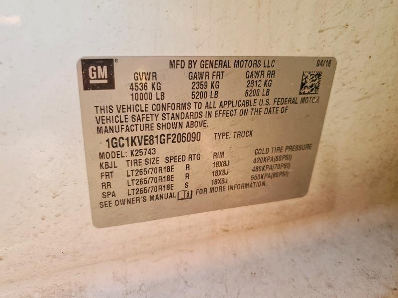 2016 Chevrolet Silverado K2500 Heavy Duty LT