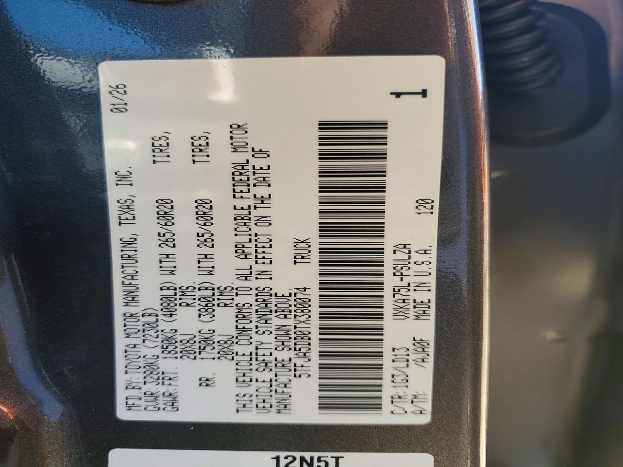 2026 Toyota Tundra Limited
