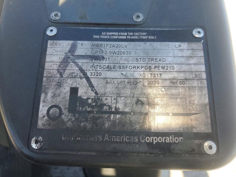 2015 Unicariers 2015 Nissan MCP1F2A20LV Forklift