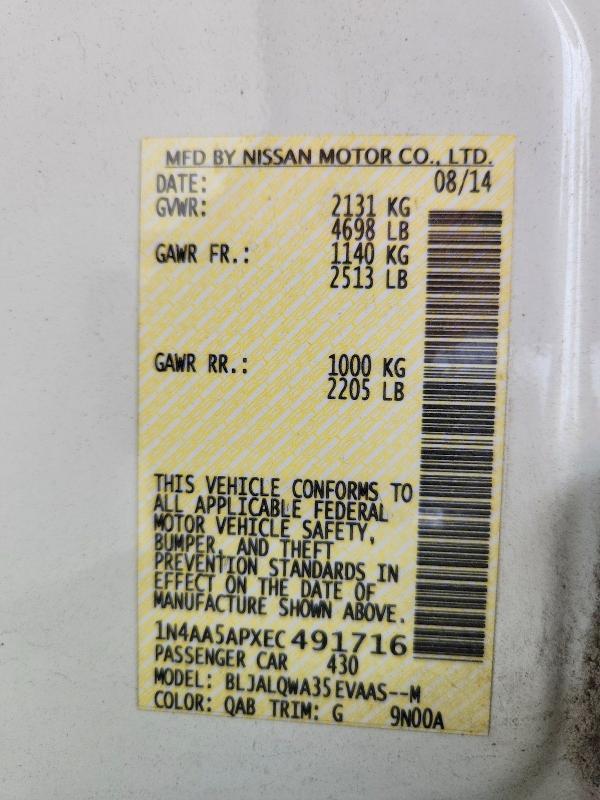 2014 Nissan Maxima 3.5 s