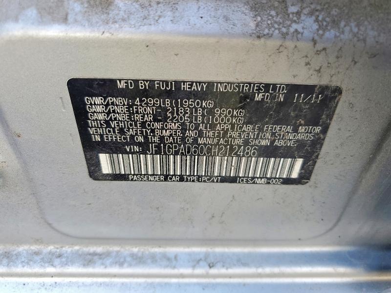 2012 Subaru Impreza Premium