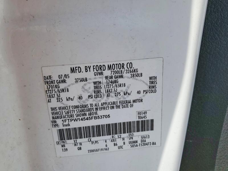 2005 Ford F150 Supercrew