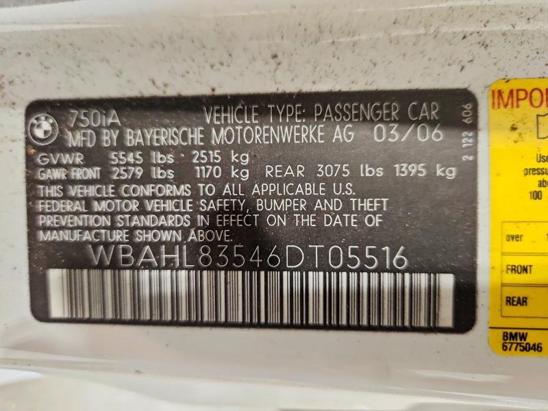 2006 BMW 750 i