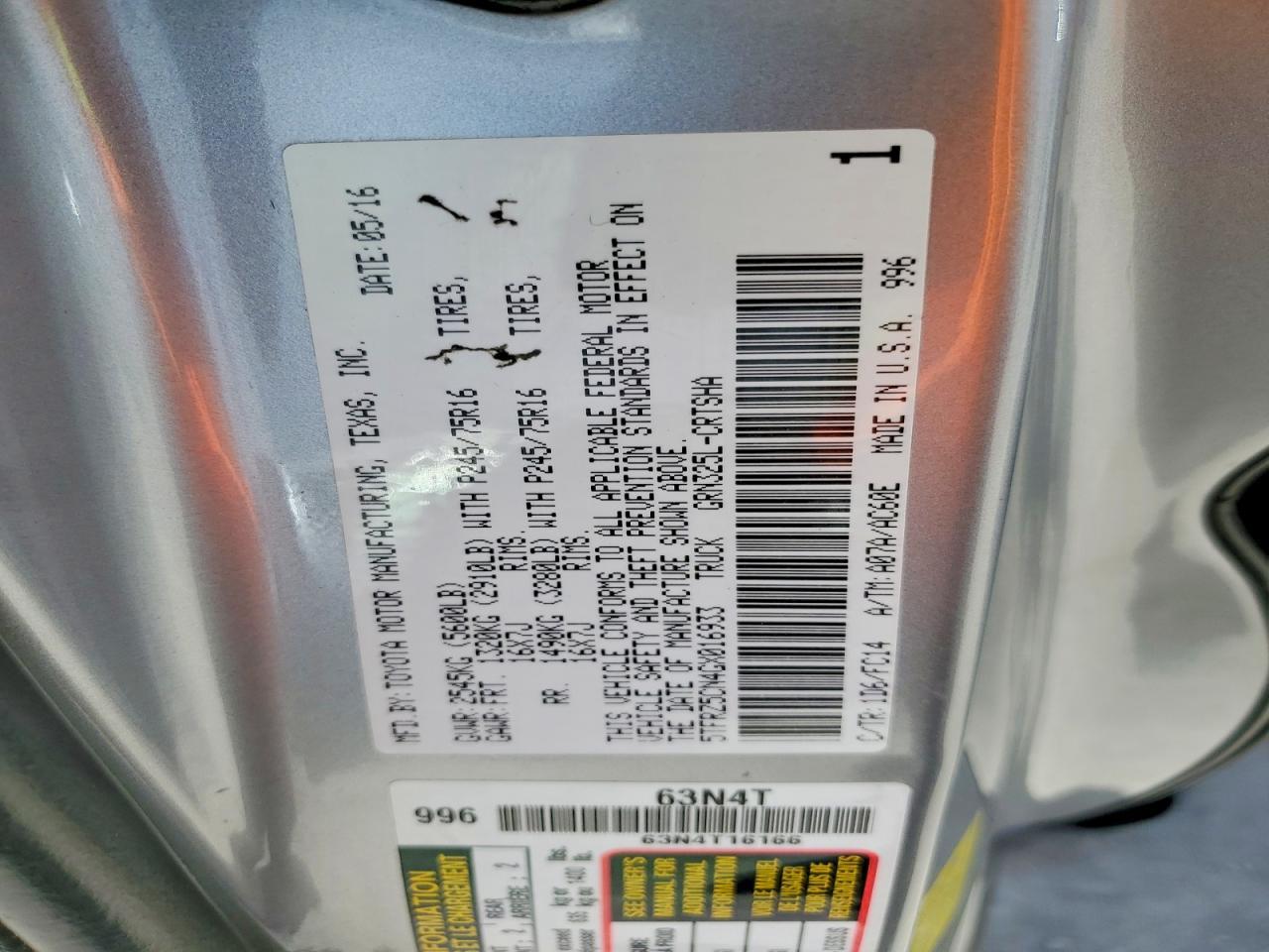 2016 Toyota Tacoma SR5 V6