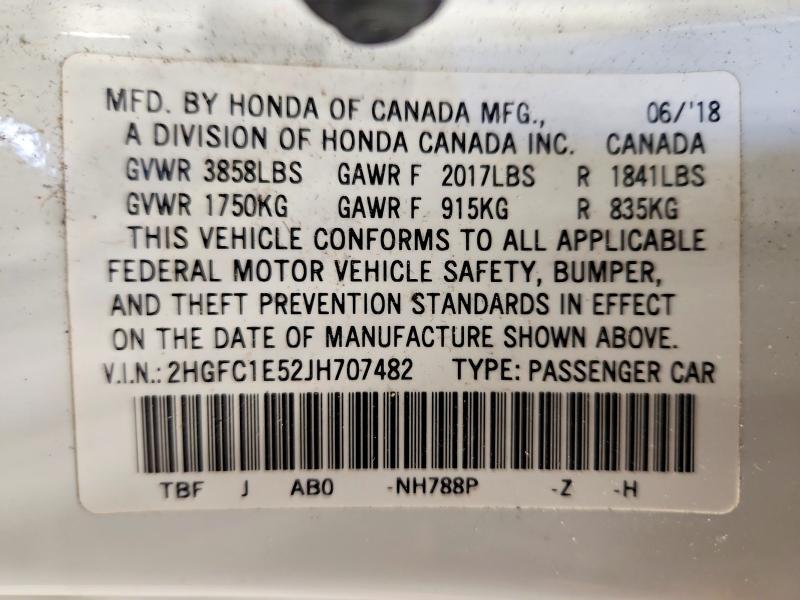 2018 Honda Civic si