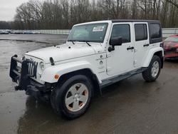 Salvage cars for sale from Copart Glassboro, NJ: 2012 Jeep Wrangler Unlimited Sahara