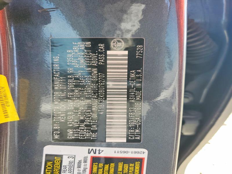 2011 Toyota Camry le