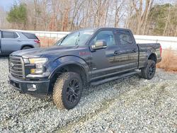 Salvage trucks for sale at Mebane, NC auction: 2016 Ford F150 Supercrew