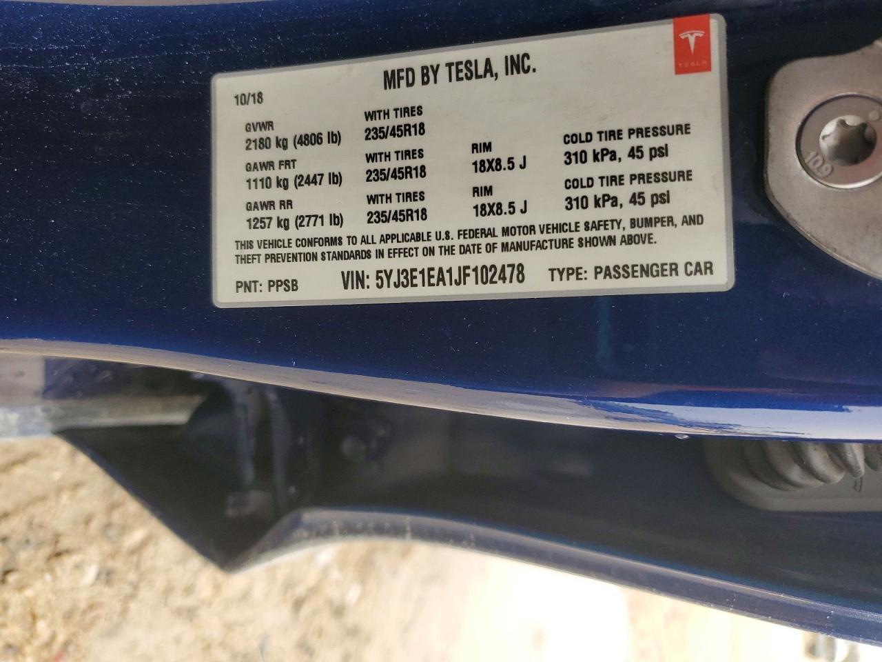 2018 Tesla Model 3