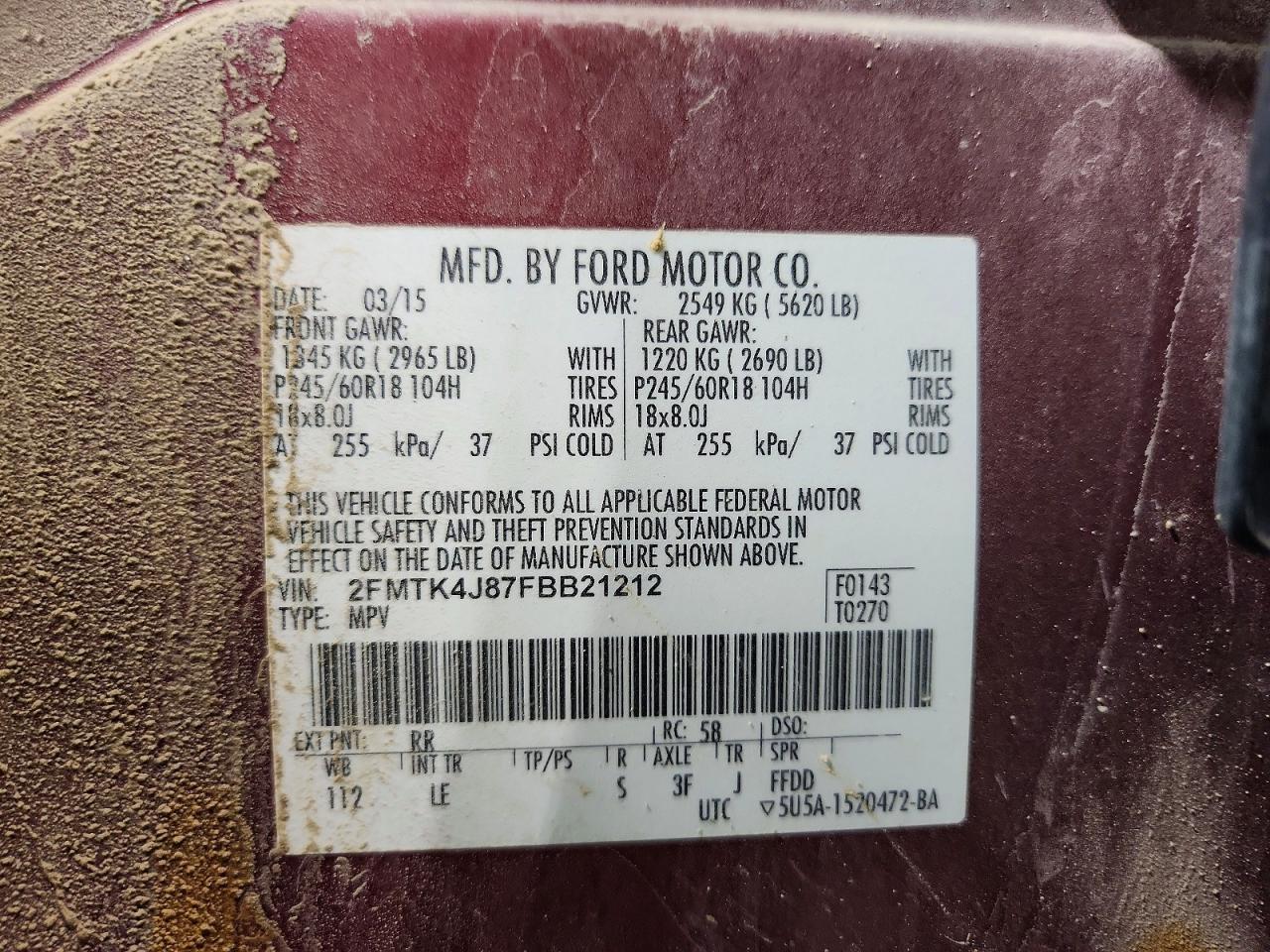 2015 Ford Edge sel