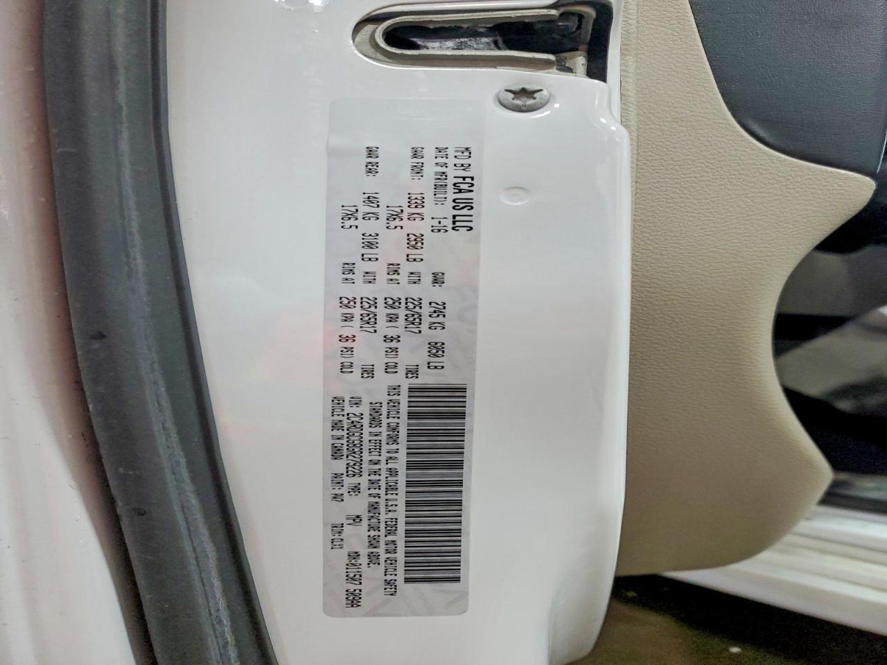 2016 Dodge Grand Caravan sxt