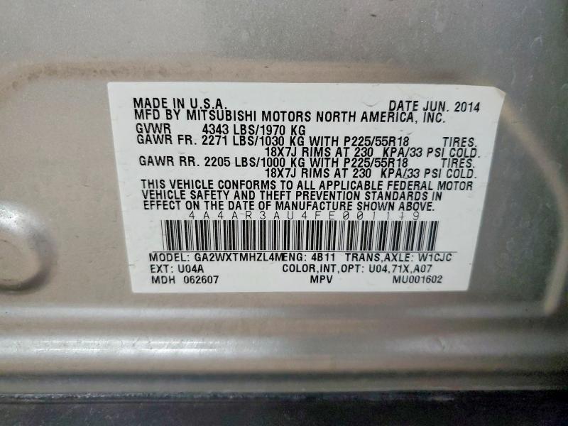 2015 Mitsubishi Outlander Sport es