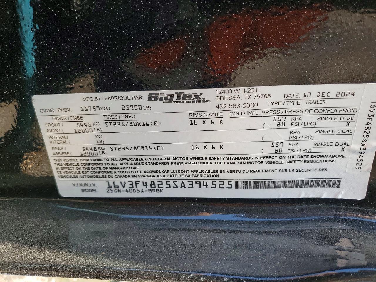 2025 Big Tex BIG TEX