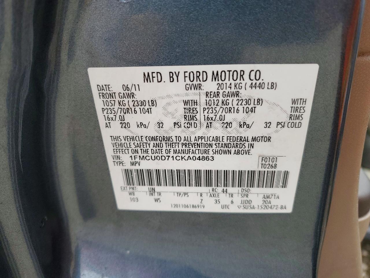 2012 Ford Escape xlt