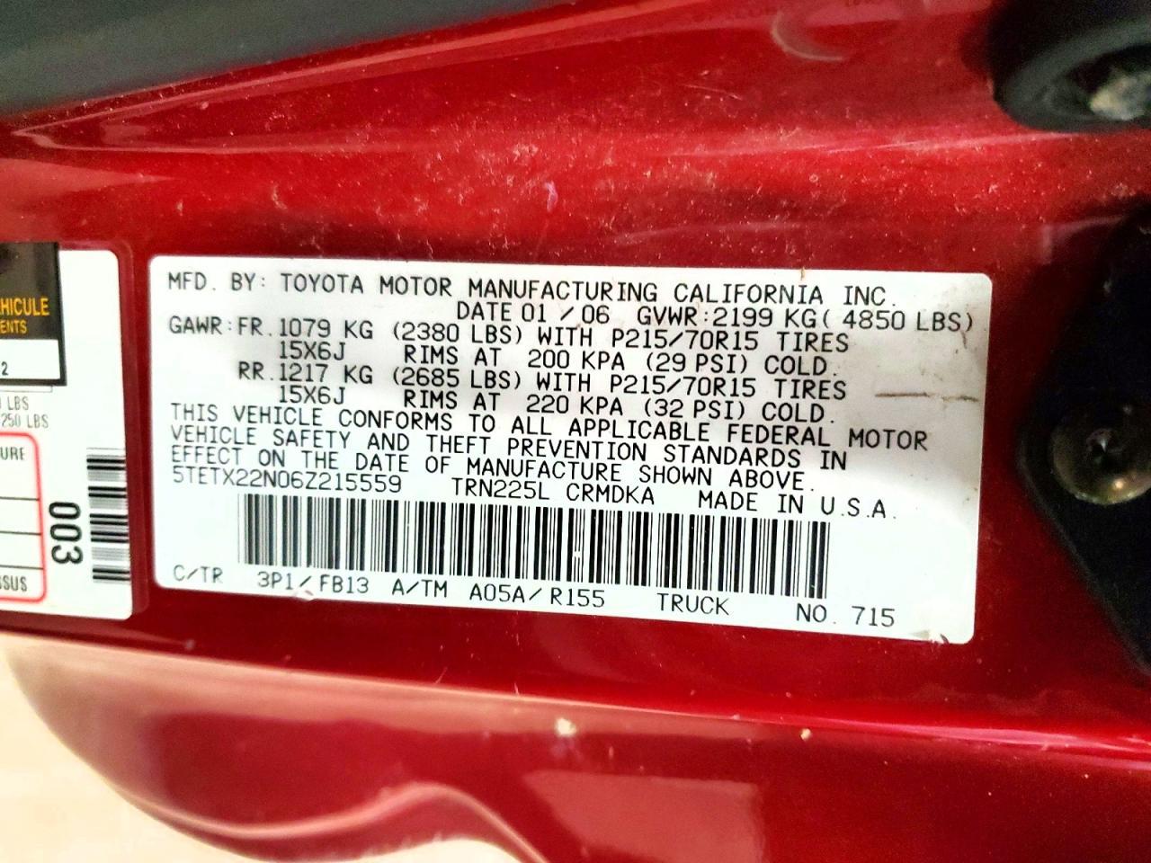 2006 Toyota Tacoma Base